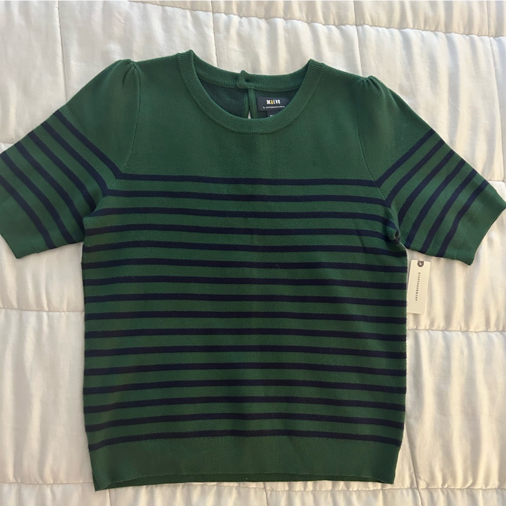 Maeve by Anthropologie Harmon Short Sleeve Sweater Tee;Medium;NEW,tags attached